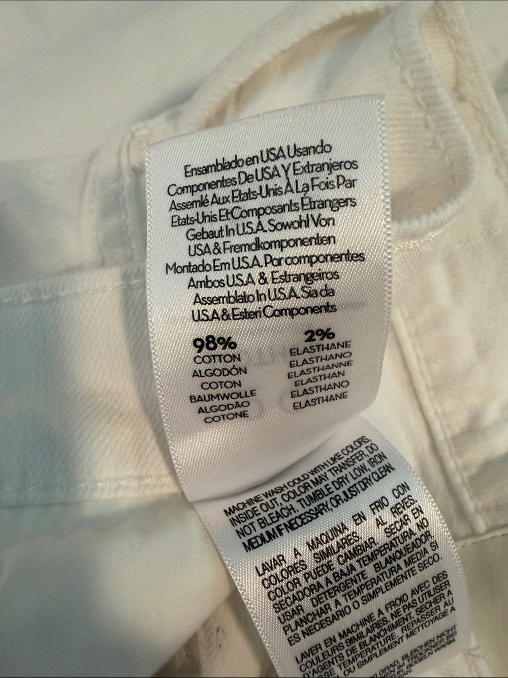 MOTHER SUPERIOR The Lil Kick It Jeans Totally Innocent White Size 29 NWOT - Picture 11 of 14